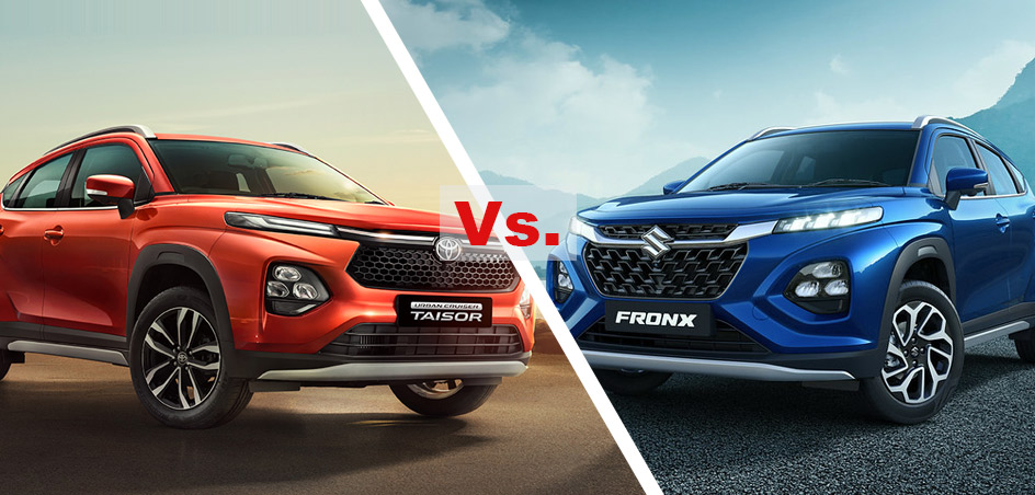 Maruti Suzuki Fronx vs. Toyota Urban Cruiser Taisor: Twins with Subtle ...